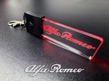 Alfa Romeo Logo LED Light Keyring / Keychain