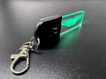 Aston Martin Logo LED Light Keyring / Keychain - Image 4