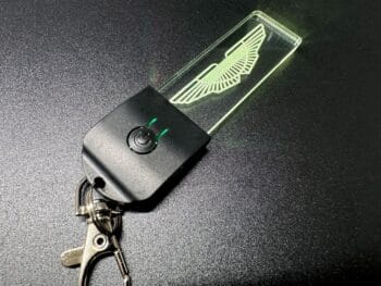 Aston Martin Logo LED Light Keyring / Keychain - Image 2