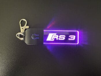 Audi RS3 Logo LED Light Keyring / Keychain - Image 6