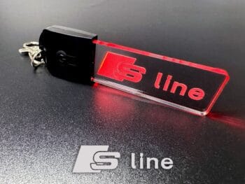 Audi S Line Logo LED Light Keyring / Keychain