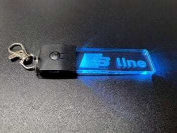 Audi S Line Logo LED Light Keyring / Keychain - Image 5
