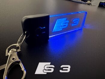 Audi S3 Logo LED Light Keyring / Keychain
