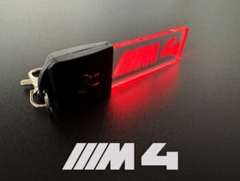 BMW M4 Logo LED Light Keyring / Keychain