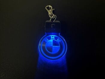 BMW Logo Round LED Light Keyring / Keychain - Image 2