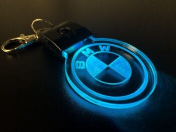 BMW Logo Round LED Light Keyring / Keychain - Image 4