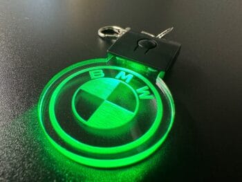 BMW Logo Round LED Light Keyring / Keychain - Image 5