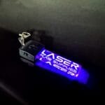 Custom Car Brand Logo LED Keyrings - 7 Colour LED Light Keychain
