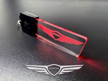 Genesis Logo LED Light Keyring / Keychain