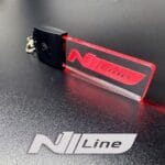 Hyundai N Line Logo LED Light Keyring / Keychain