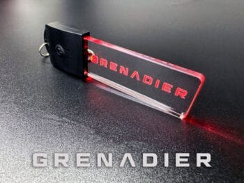 INEOS Grenadier Logo LED Light Keyring / Keychain