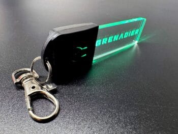 INEOS Grenadier Logo LED Light Keyring / Keychain - Image 2
