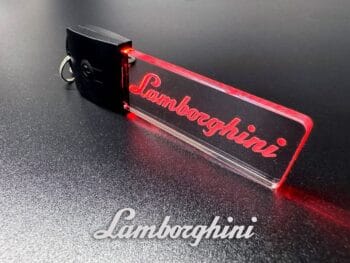 Lamborghini Logo LED Light Keyring / Keychain