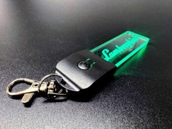 Lamborghini Logo LED Light Keyring / Keychain - Image 3