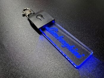 Lamborghini Logo LED Light Keyring / Keychain - Image 4
