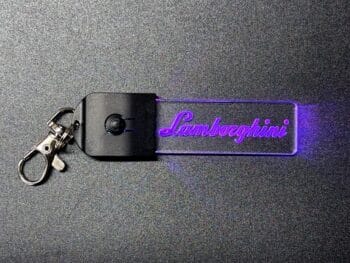 Lamborghini Logo LED Light Keyring / Keychain - Image 7