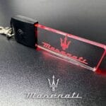 Maserati Logo LED Light Keyring / Keychain