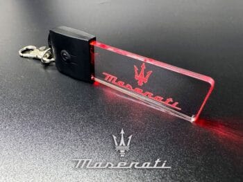 Maserati Logo LED Light Keyring / Keychain