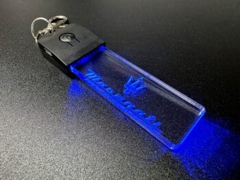 Maserati Logo LED Light Keyring / Keychain - Image 3