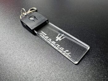 Maserati Logo LED Light Keyring / Keychain - Image 7