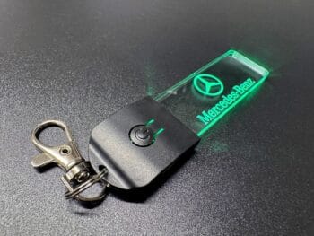 Mercedes-Benz Logo LED Light Keyring / Keychain - Image 2