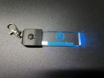 Mercedes-Benz Logo LED Light Keyring / Keychain - Image 5