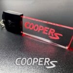 MINI Cooper S Logo LED Light Keyring / Keychain
