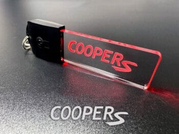 MINI Cooper S Logo LED Light Keyring / Keychain