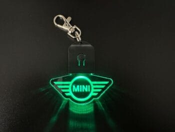 MINI Round Logo LED Light Keyring / Keychain - Image 2