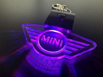 MINI Round Logo LED Light Keyring / Keychain - Image 4