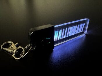 Mitsubishi RALLIART Logo LED Light Keyring / Keychain - Image 3