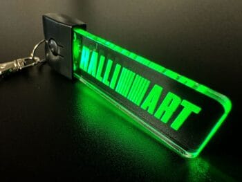 Mitsubishi RALLIART Logo LED Light Keyring / Keychain - Image 4