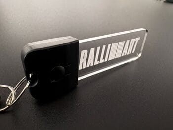 Mitsubishi RALLIART Logo LED Light Keyring / Keychain - Image 6