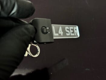 Custom Personalised 3D LED Number Plate Keyring - Image 8