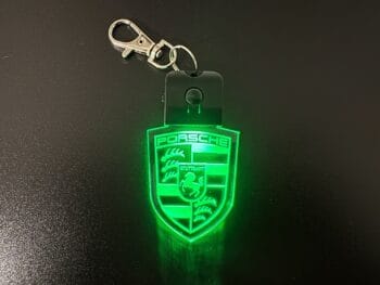Porsche Round Logo LED Light Keyring / Keychain - Image 2