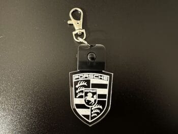 Porsche Round Logo LED Light Keyring / Keychain - Image 5