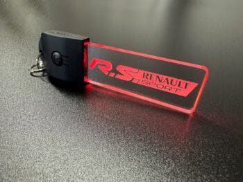 Renault Sport R.S. Logo LED Light Keyring / Keychain - Image 3