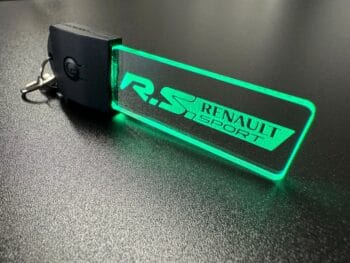 Renault Sport R.S. Logo LED Light Keyring / Keychain - Image 2