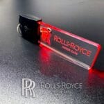 Rolls Royce Logo LED Light Keyring / Keychain