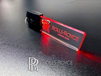 Rolls Royce Logo LED Light Keyring / Keychain
