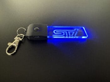 Subaru STI Logo LED Light Keyring / Keychain - Image 3