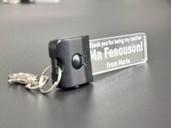 Custom Personalised Message Keyring-LED Light-7 Colours-Keychain-Teacher-Student-School - Image 13
