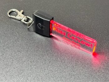 Custom Personalised Message Keyring-LED Light-7 Colours-Keychain-Teacher-Student-School - Image 8