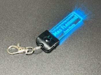 Custom Personalised Message Keyring-LED Light-7 Colours-Keychain-Teacher-Student-School - Image 10
