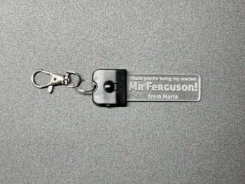 Custom Personalised Message Keyring-LED Light-7 Colours-Keychain-Teacher-Student-School - Image 12