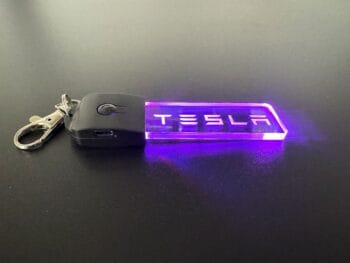 Tesla Logo LED Light Keyring / Keychain - Image 6