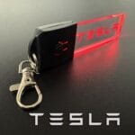 Tesla Logo LED Light Keyring / Keychain