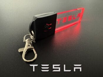Tesla Logo LED Light Keyring / Keychain