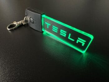 Tesla Logo LED Light Keyring / Keychain - Image 2