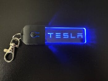 Tesla Logo LED Light Keyring / Keychain - Image 3